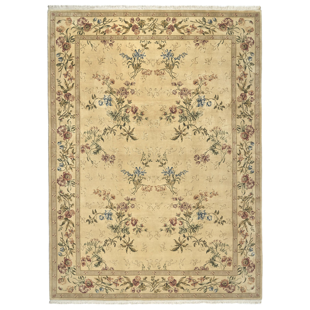 Montacute Hand Knotted Area Rug, Perugia Sand, 9' x 12'