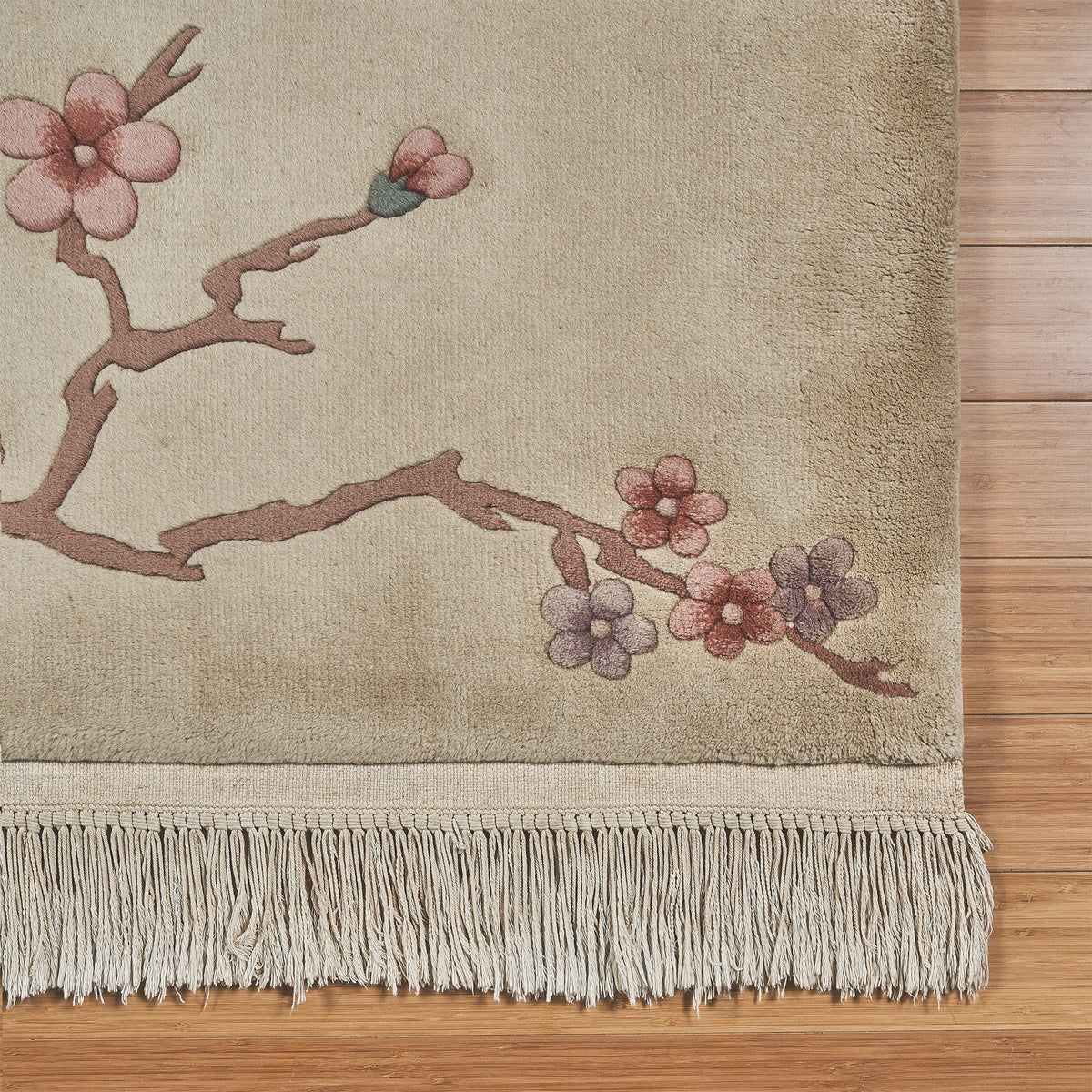 Pagoda Hand Knotted Rug Collection, Basel Ivory