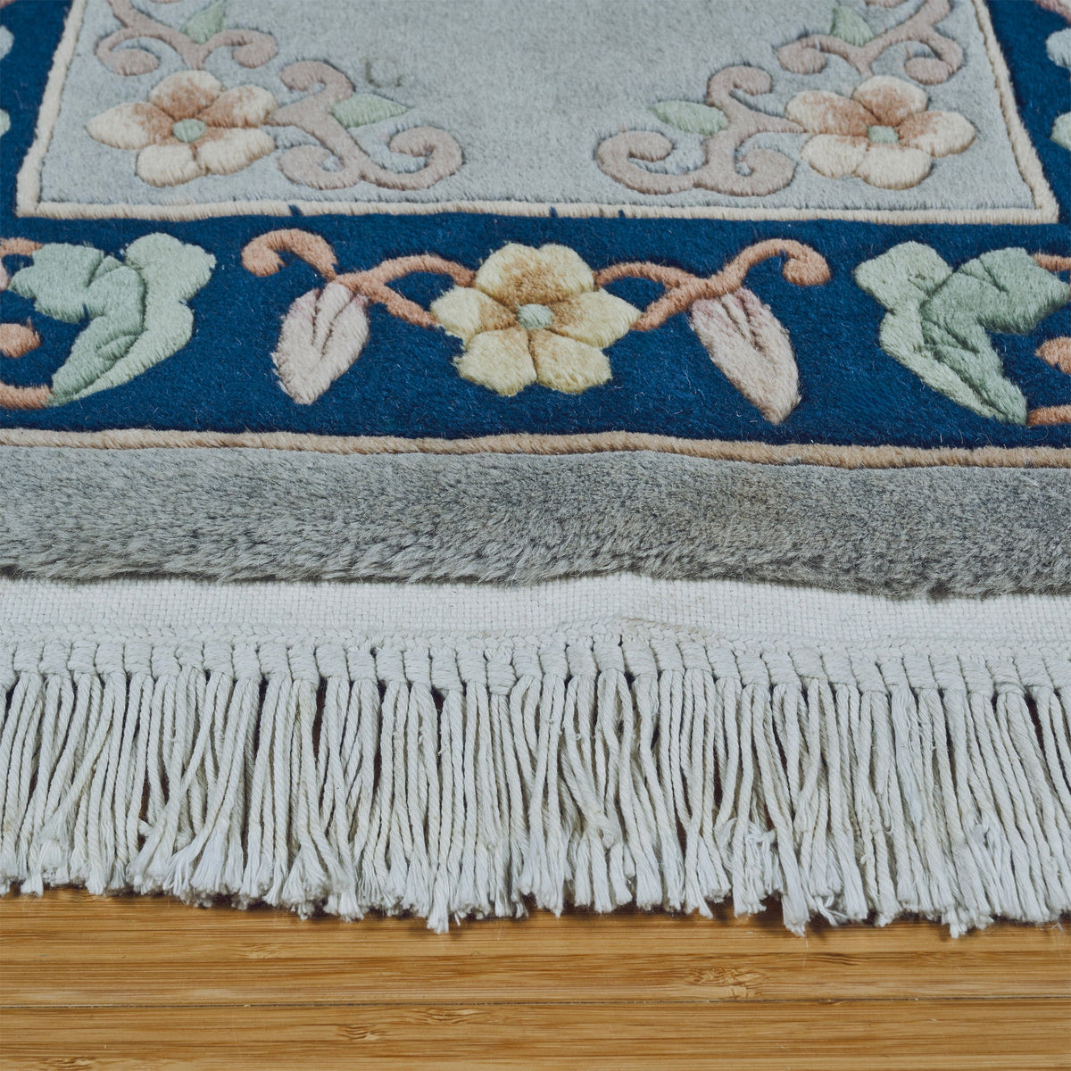 Pagoda Hand Knotted Rug Collection, Uster Light Blue
