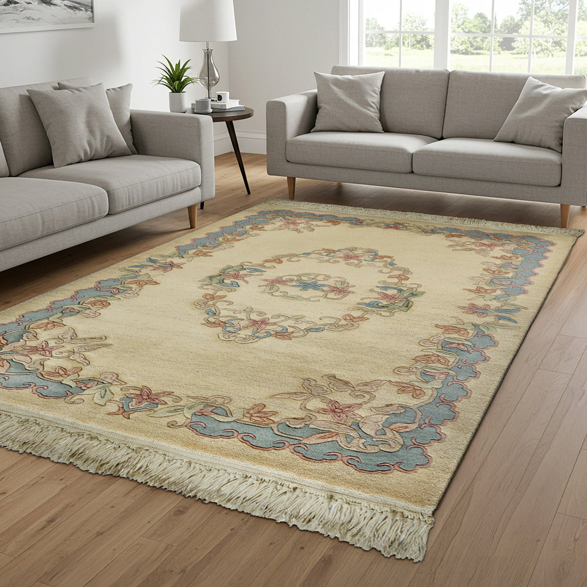 Pagoda Hand Knotted Rug Collection, Clos Ivory
