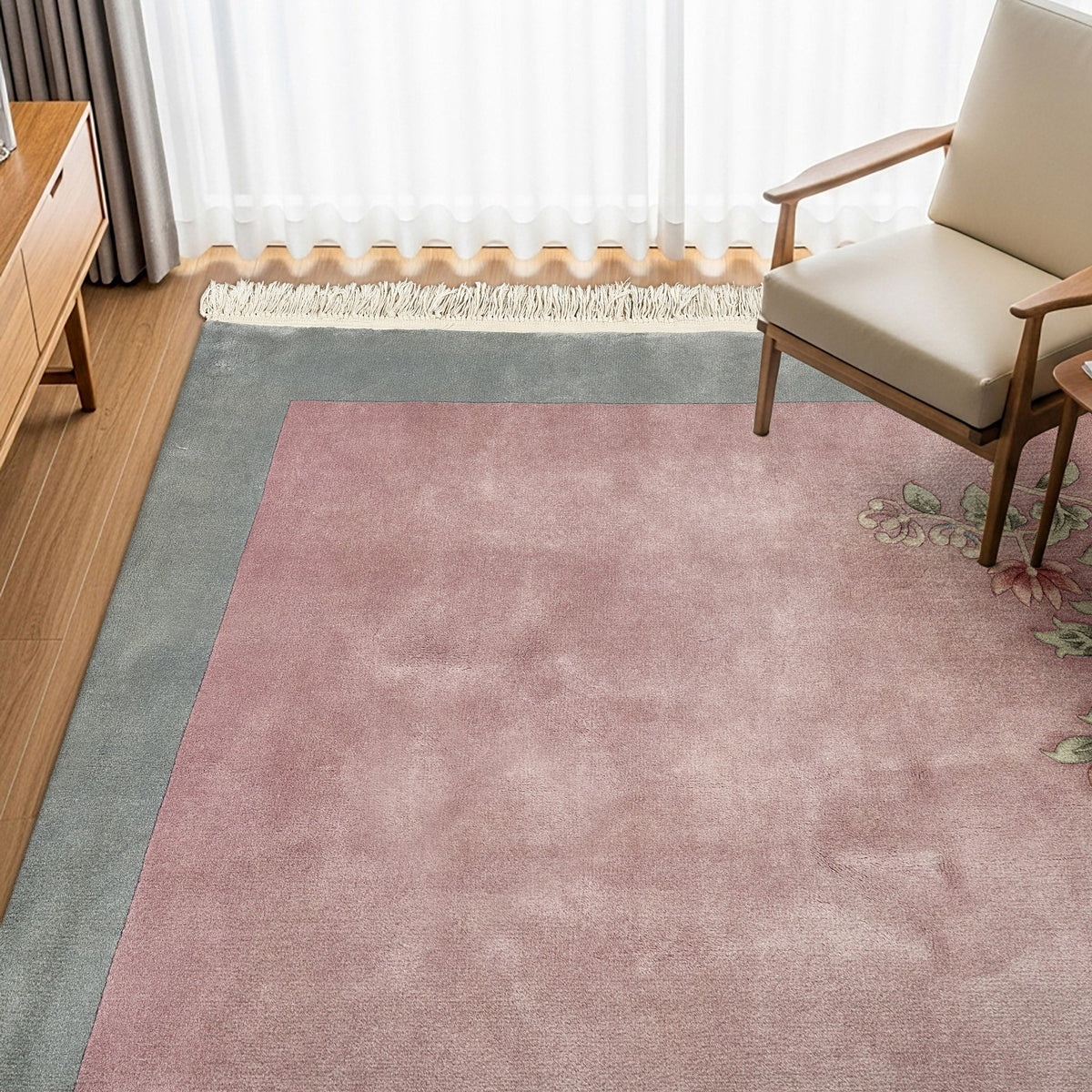 Pagoda Hand Knotted Rug Collection, Rhone Pink