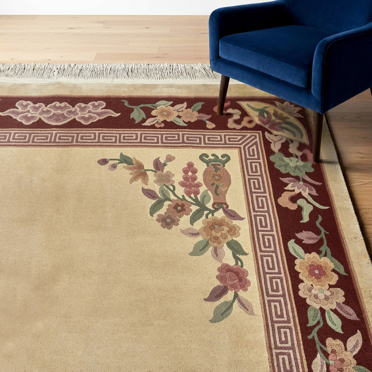 Pagoda Hand Knotted Rug Collection, Lenzburg Ivory