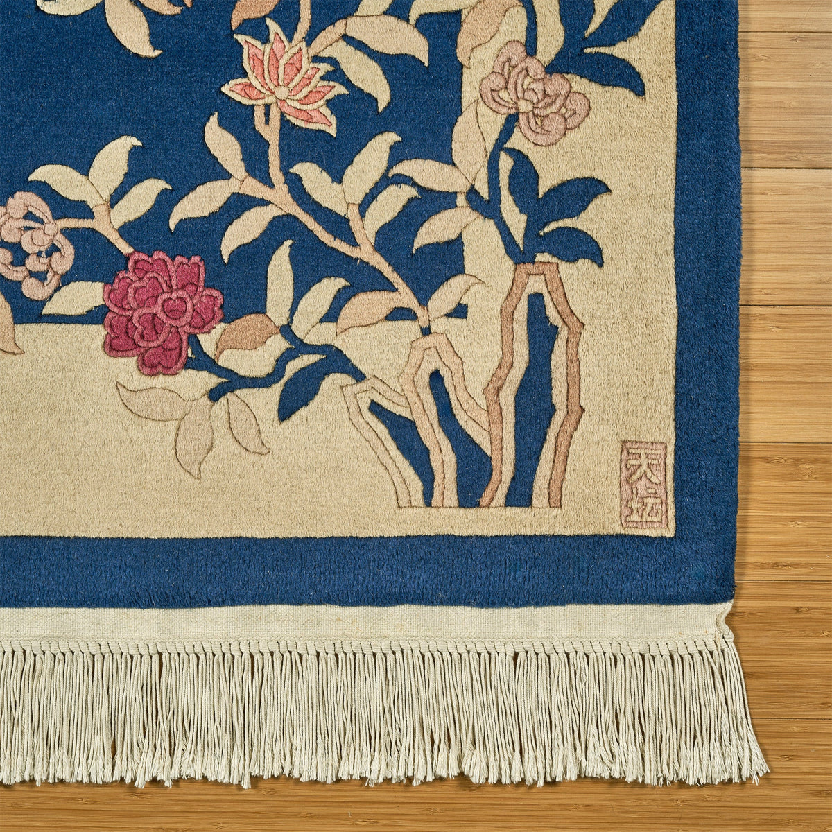 Pagoda Hand Knotted Rug Collection, Chalais Blue