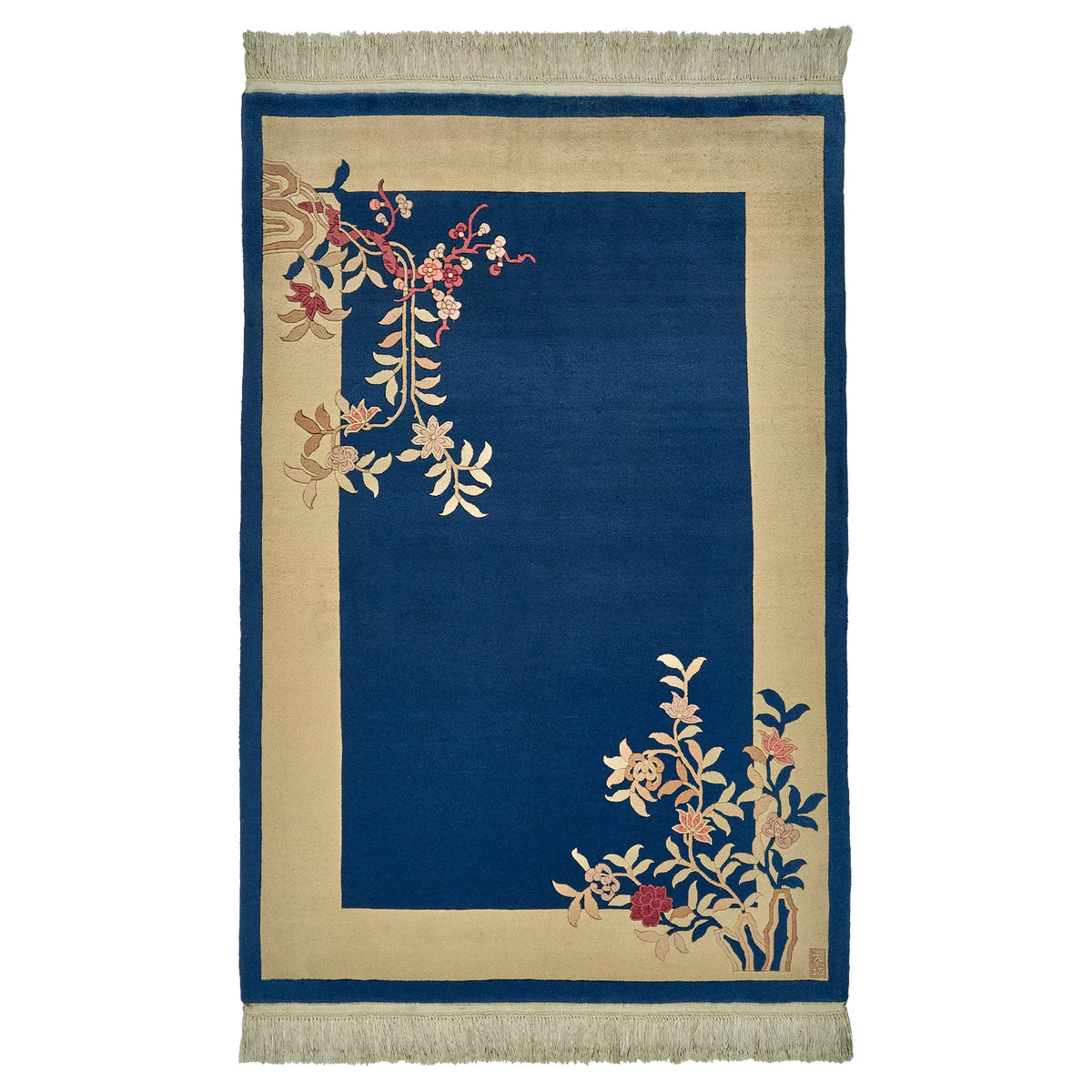 Pagoda Hand Knotted Rug Collection, Chalais Blue