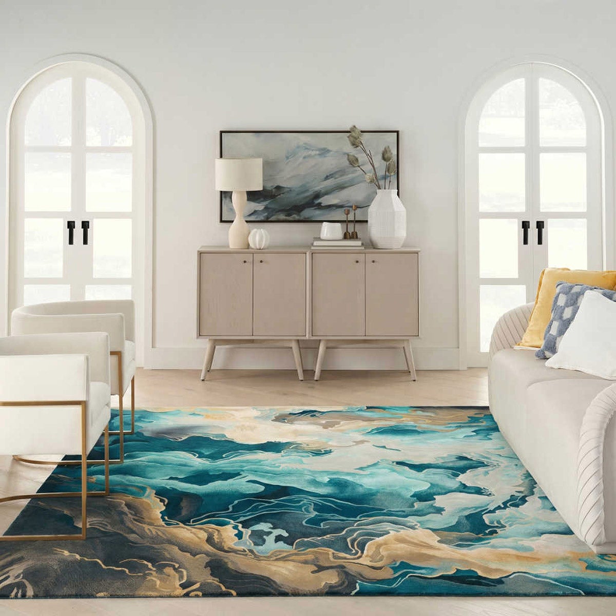 Nourison Kroma Area Rug, Vivid, 7’9” x 9’9”