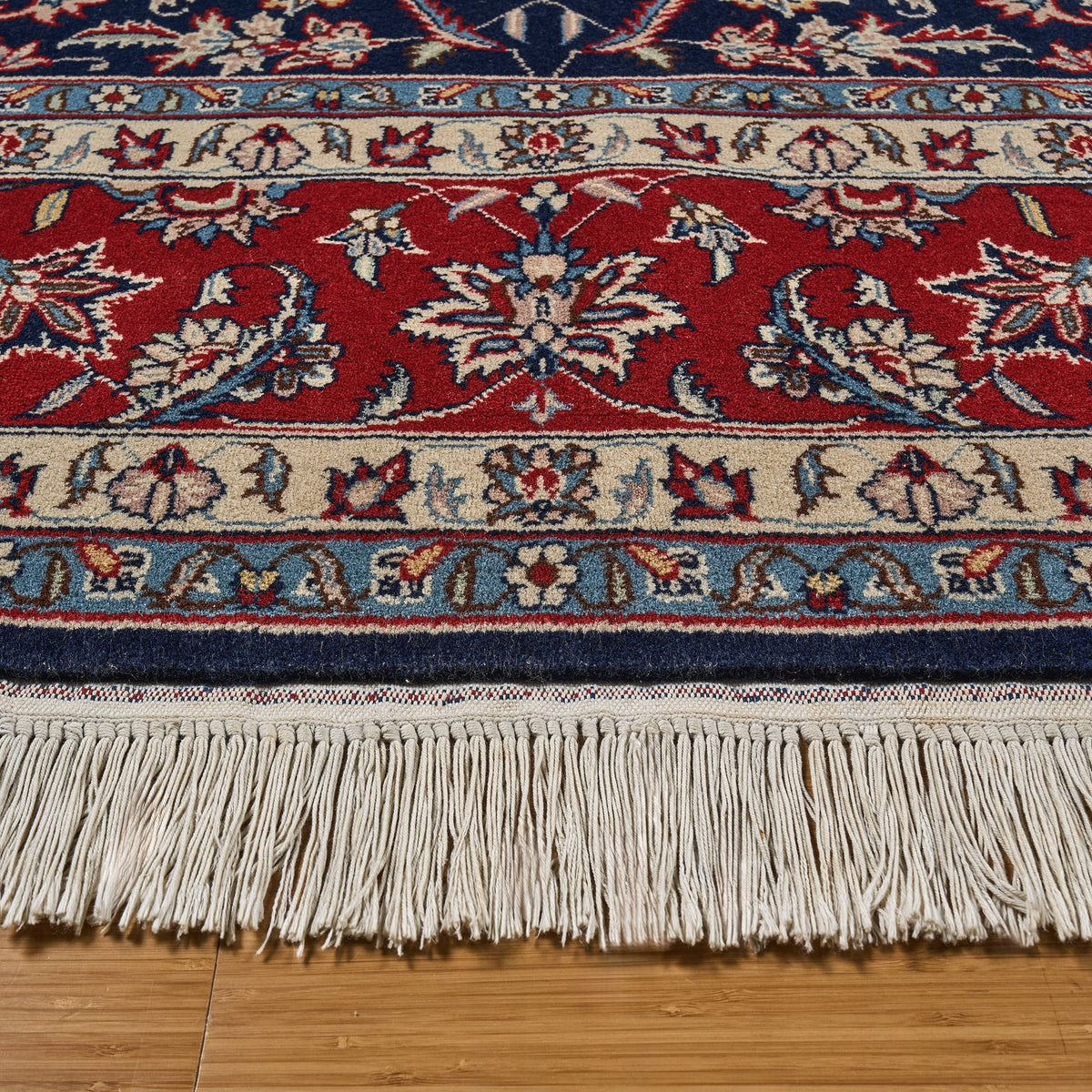 Montacute Hand Knotted Area Rug, Bilbao Navy, 8' x 10'