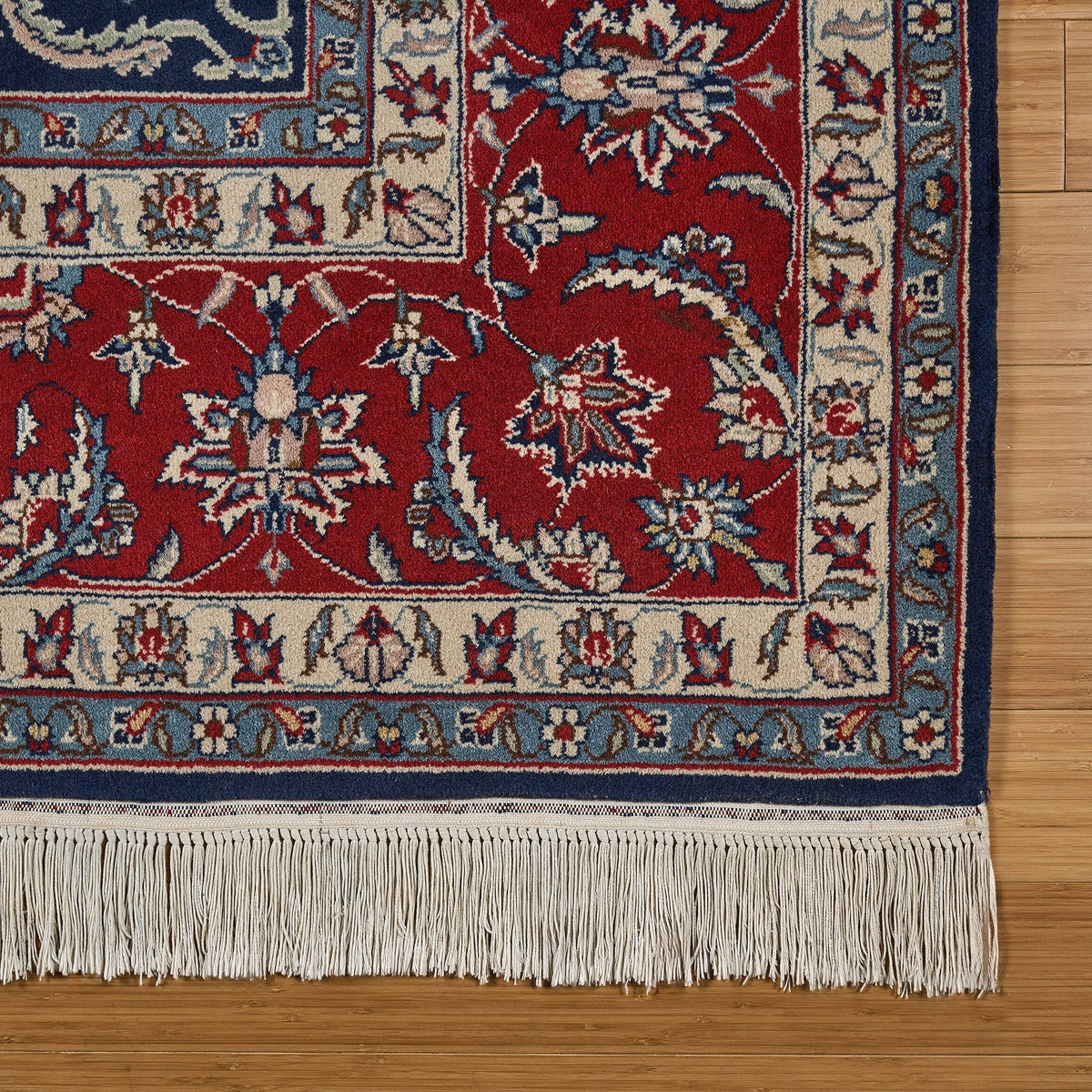 Montacute Hand Knotted Area Rug, Bilbao Navy, 8' x 10'