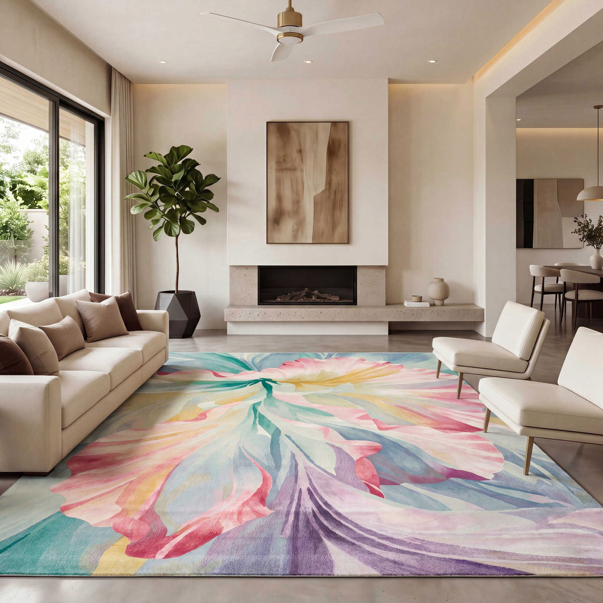 Nourison Kroma Area Rug, Chromatica, 8'6" x 11'6"