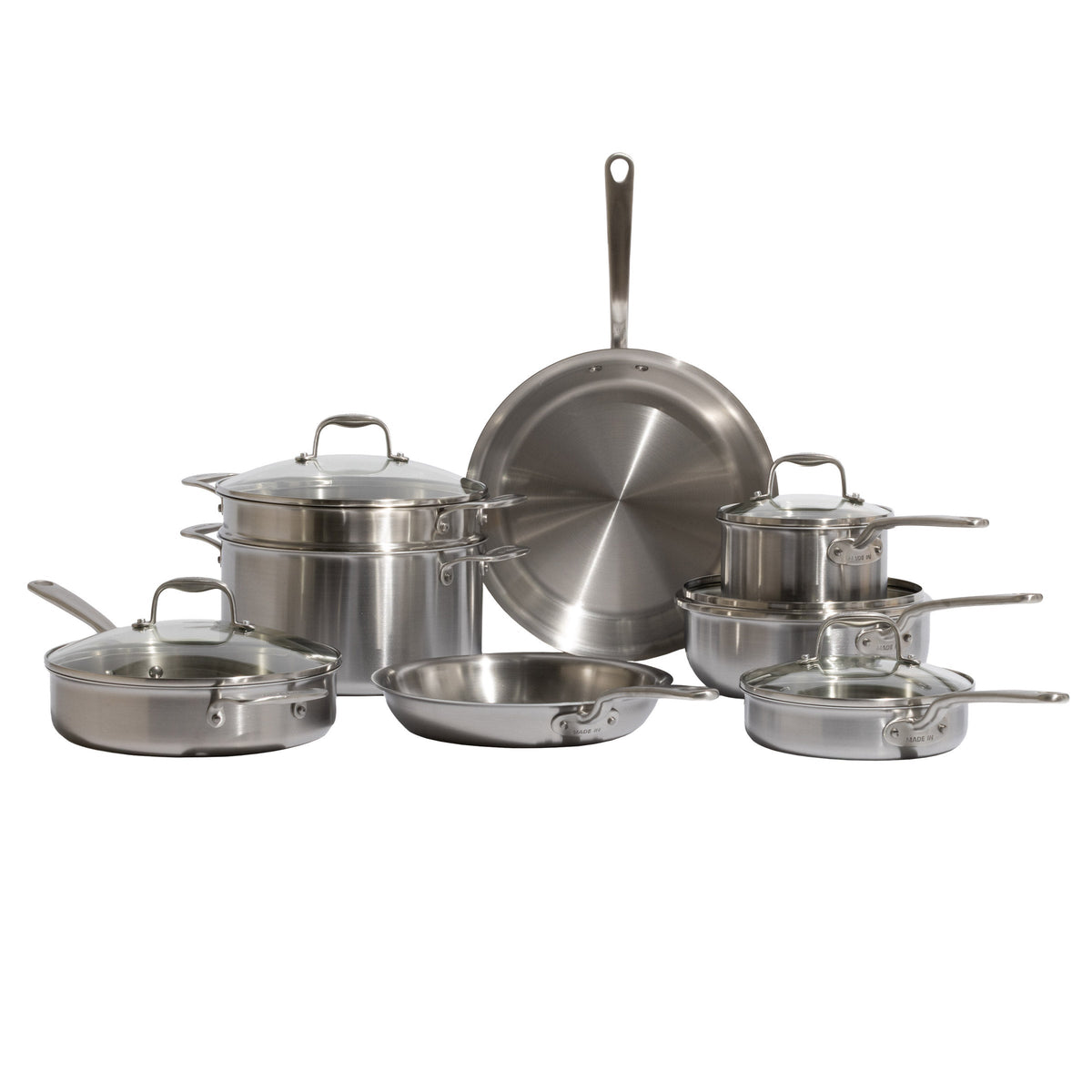 Made In 13-piece Tri-Ply Stainless Clad Cookware Set