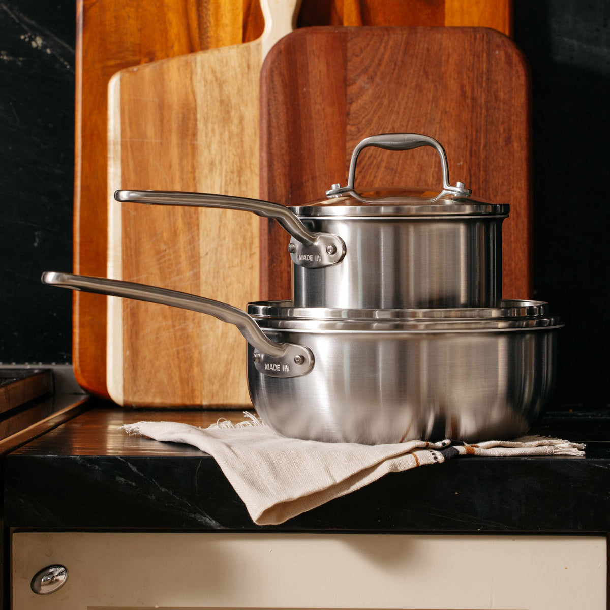 Made In 13-piece Tri-Ply Stainless Clad Cookware Set
