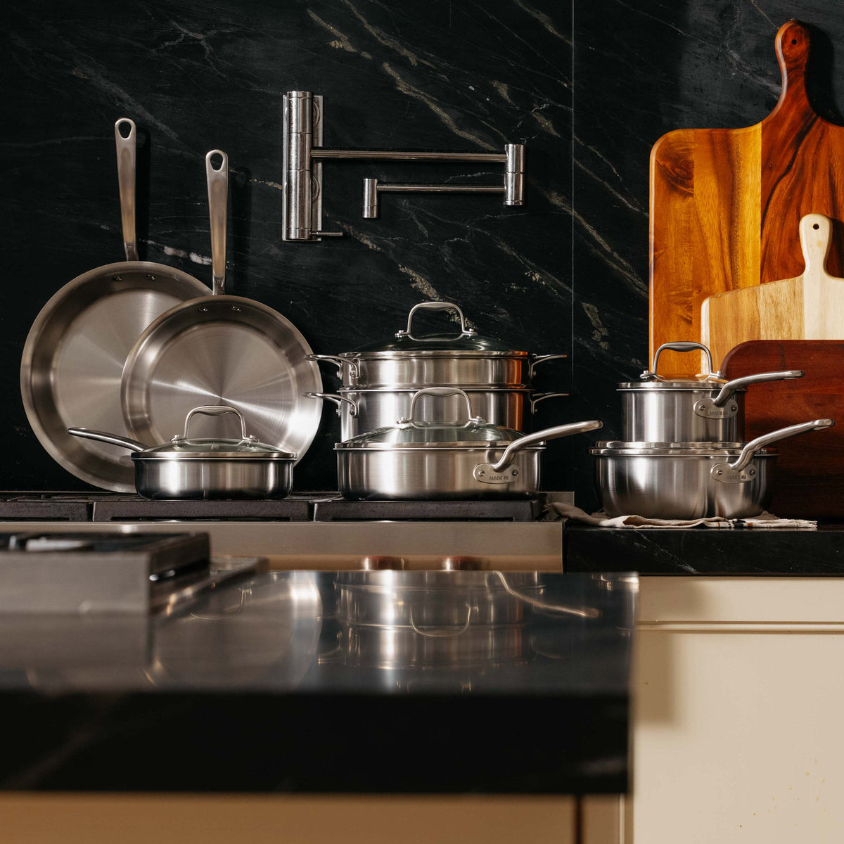 Made In 13-piece Tri-Ply Stainless Clad Cookware Set