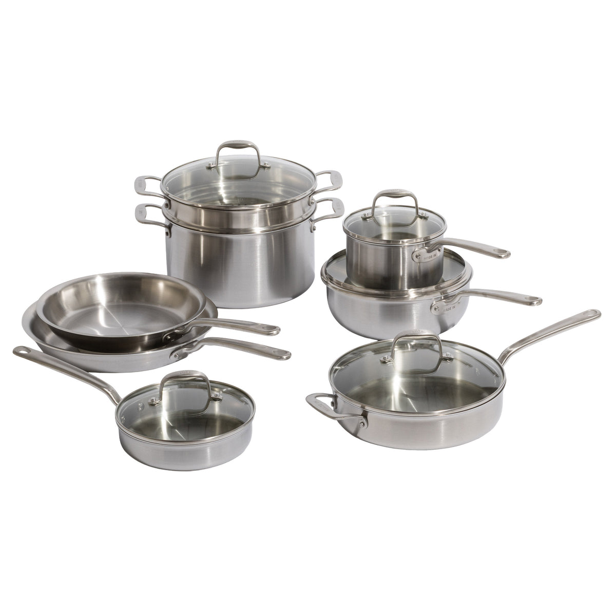 Made In 13-piece Tri-Ply Stainless Clad Cookware Set