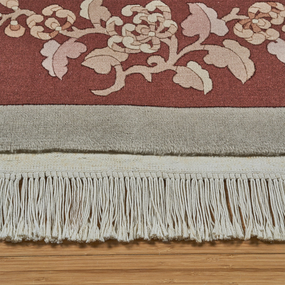 Pagoda Hand Knotted Rug Collection, Morges Red