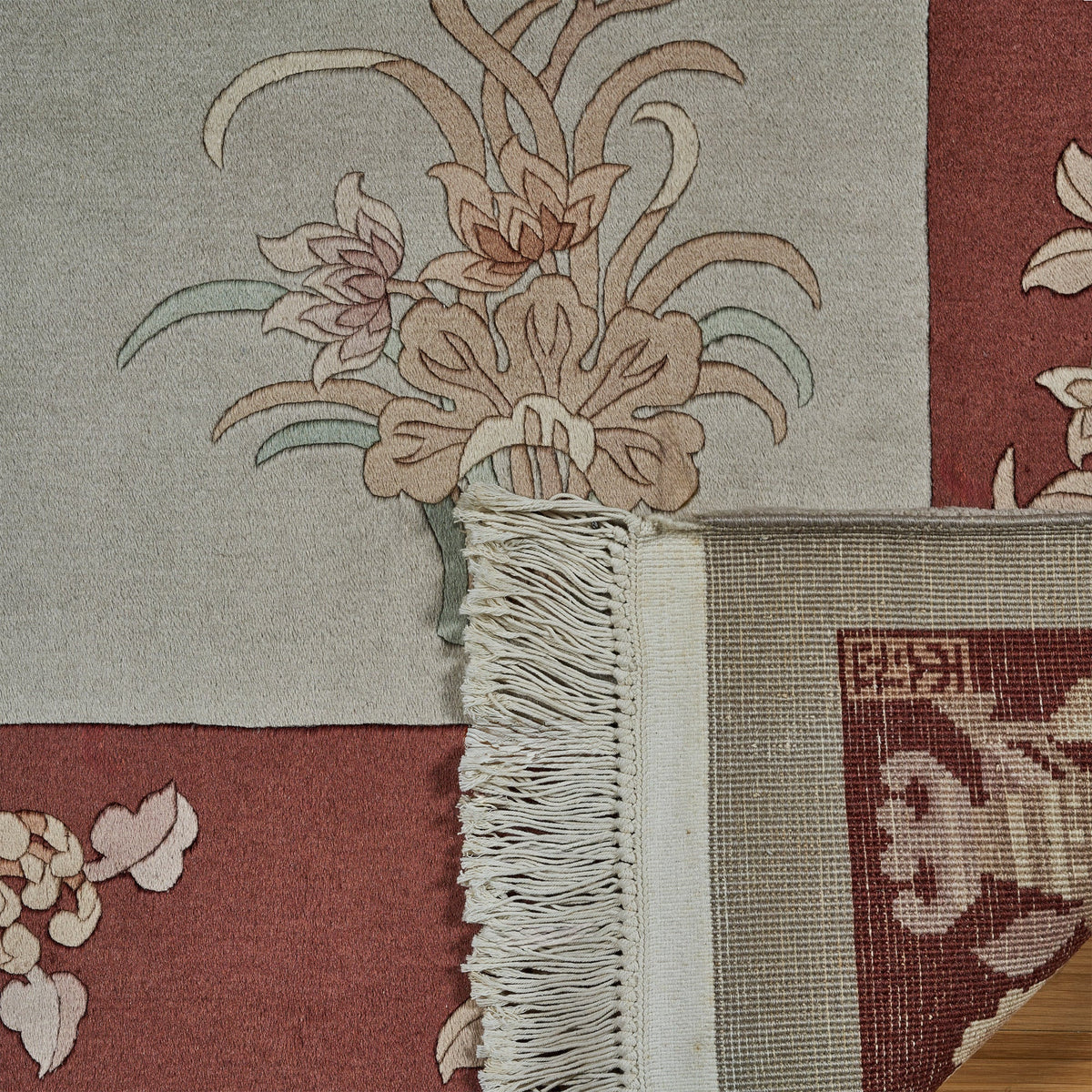 Pagoda Hand Knotted Rug Collection, Morges Red