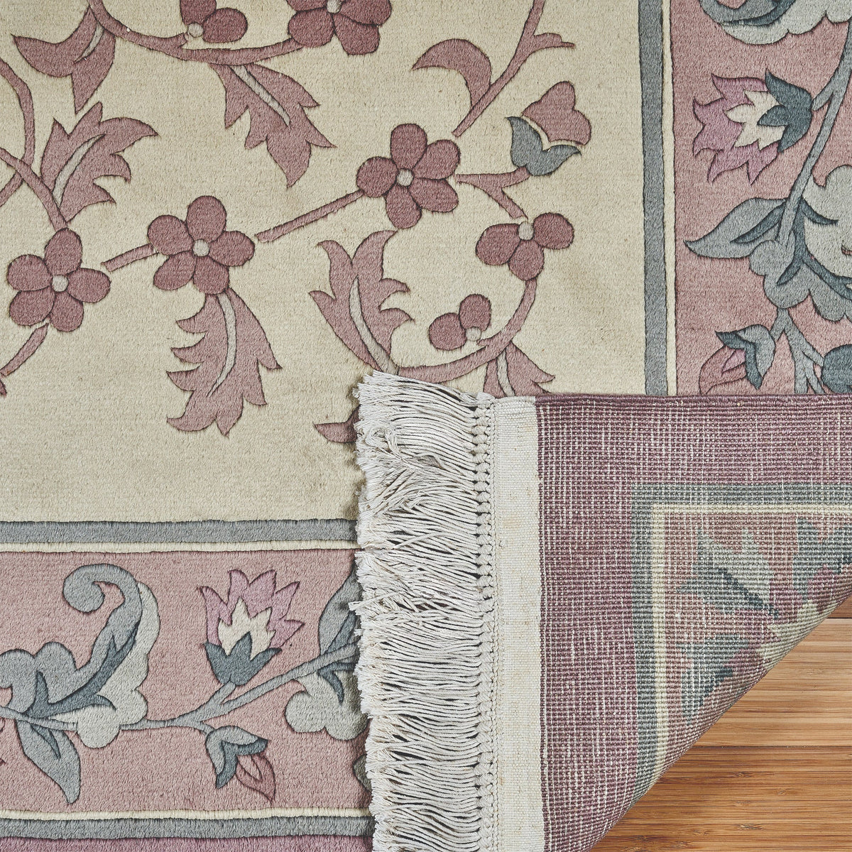 Pagoda Hand Knotted Rug Collection, Nyon Ivory