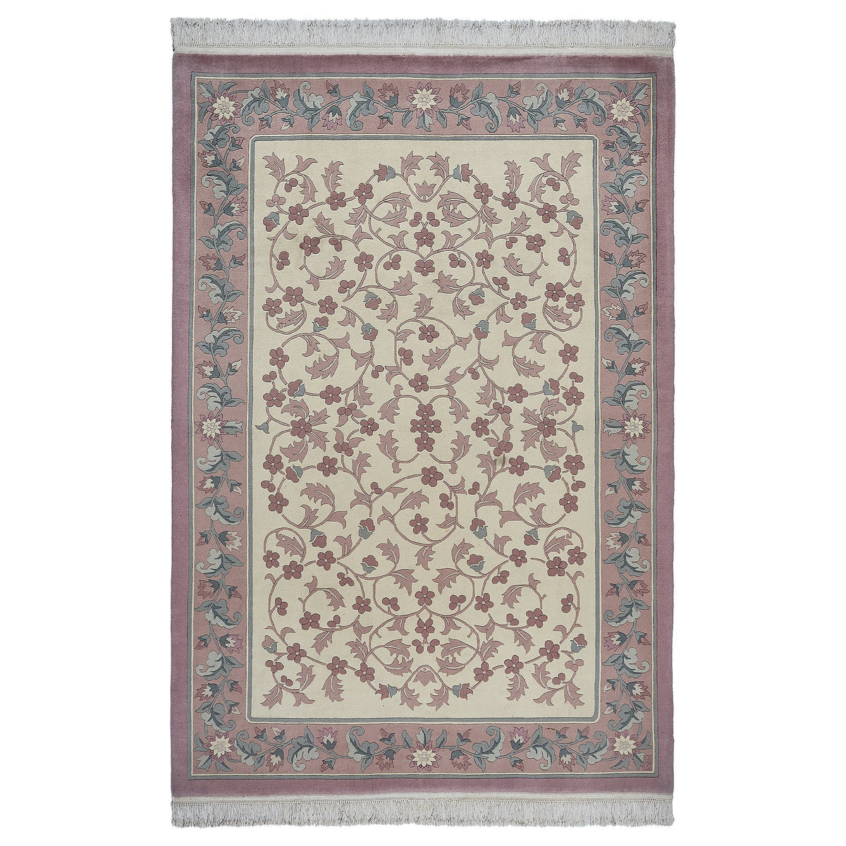 Pagoda Hand Knotted Rug Collection, Nyon Ivory