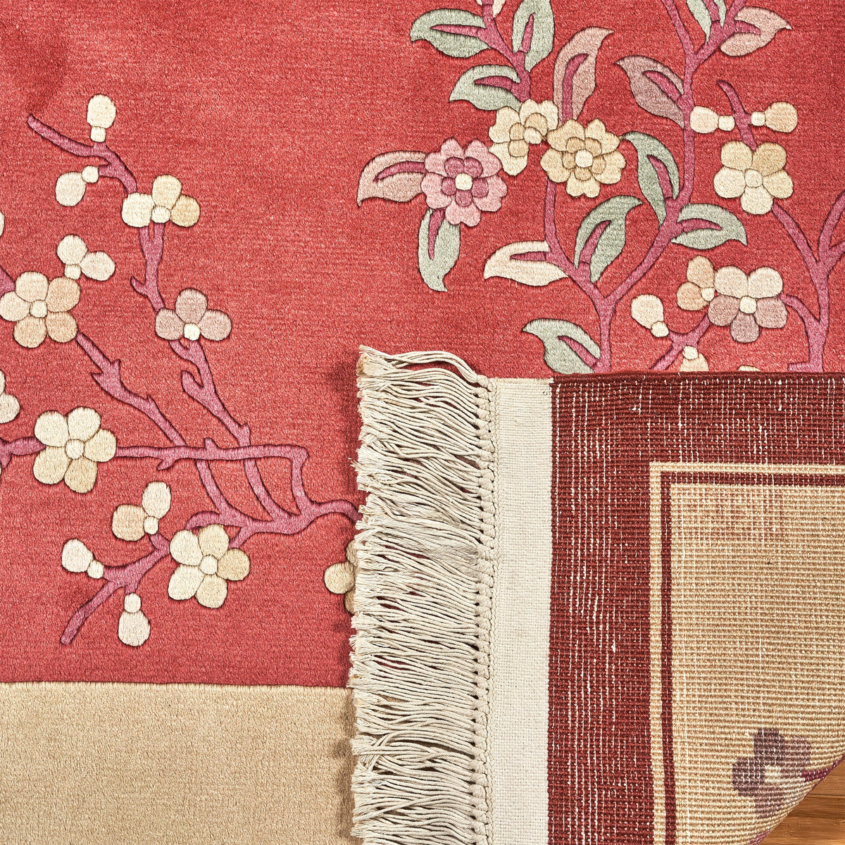 Pagoda Hand Knotted Rug Collection, Olten Redwood