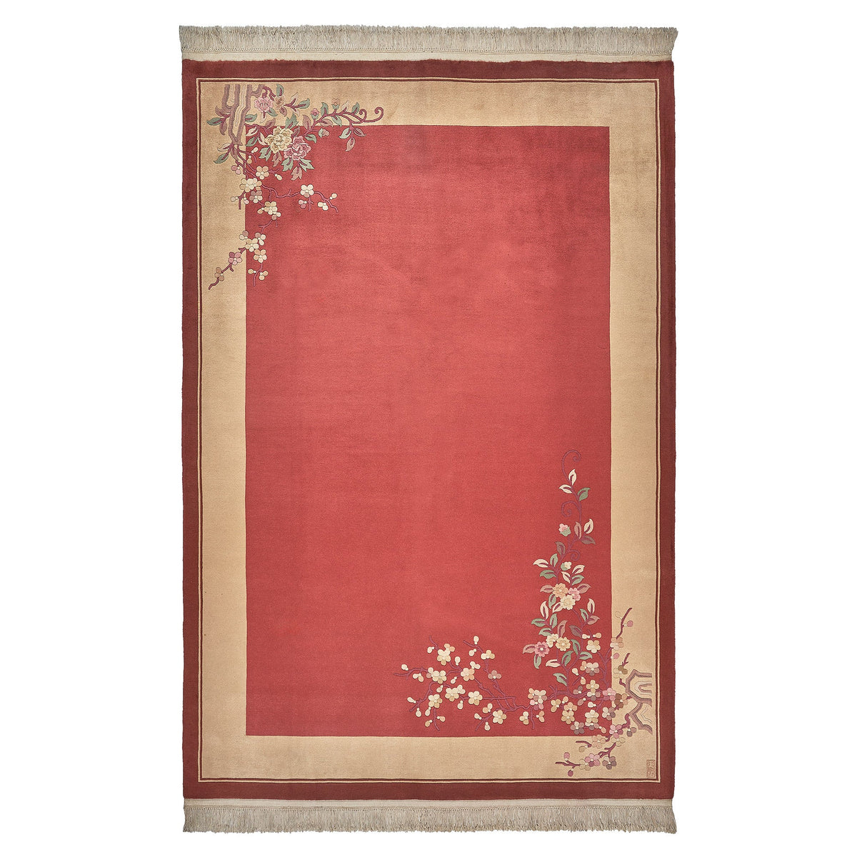 Pagoda Hand Knotted Rug Collection, Olten Redwood