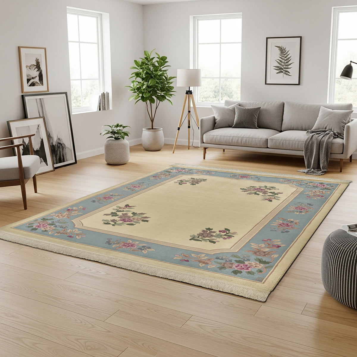 Pagoda Hand Knotted Rug Collection, Prilly Ivory