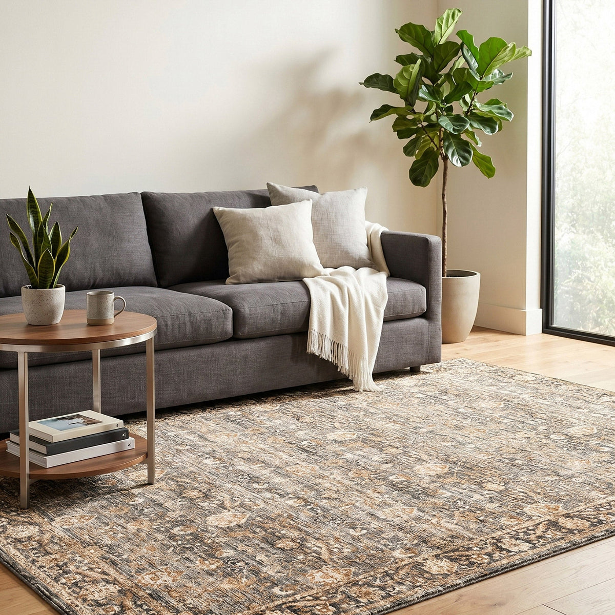 Surya Deeply Area Rug, Harbor, 6’7” x 9’6”