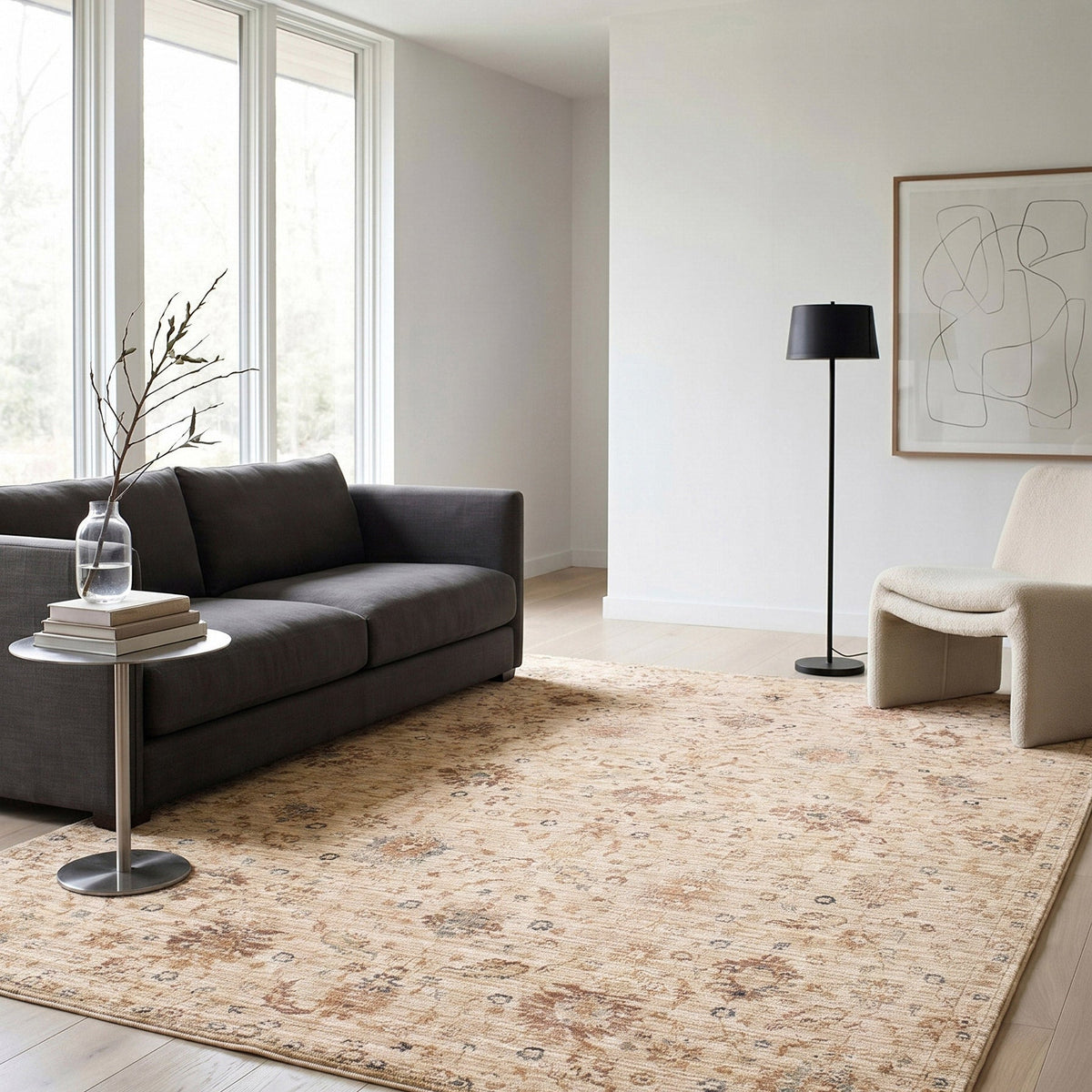 Surya Deeply Area Rug, Dune, 9’ x 12’6”