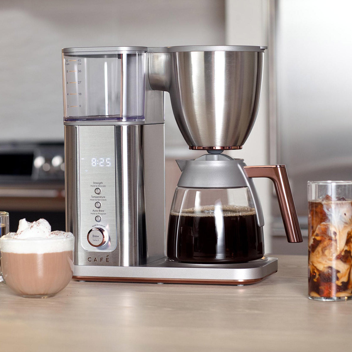 Café Specialty Coffee Maker with 10-Cup Glass Carafe, WiFi