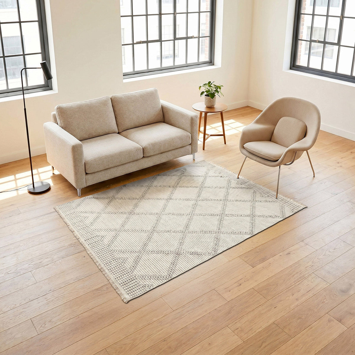 Serenity Area Rug Collection, Celine Cream Gray