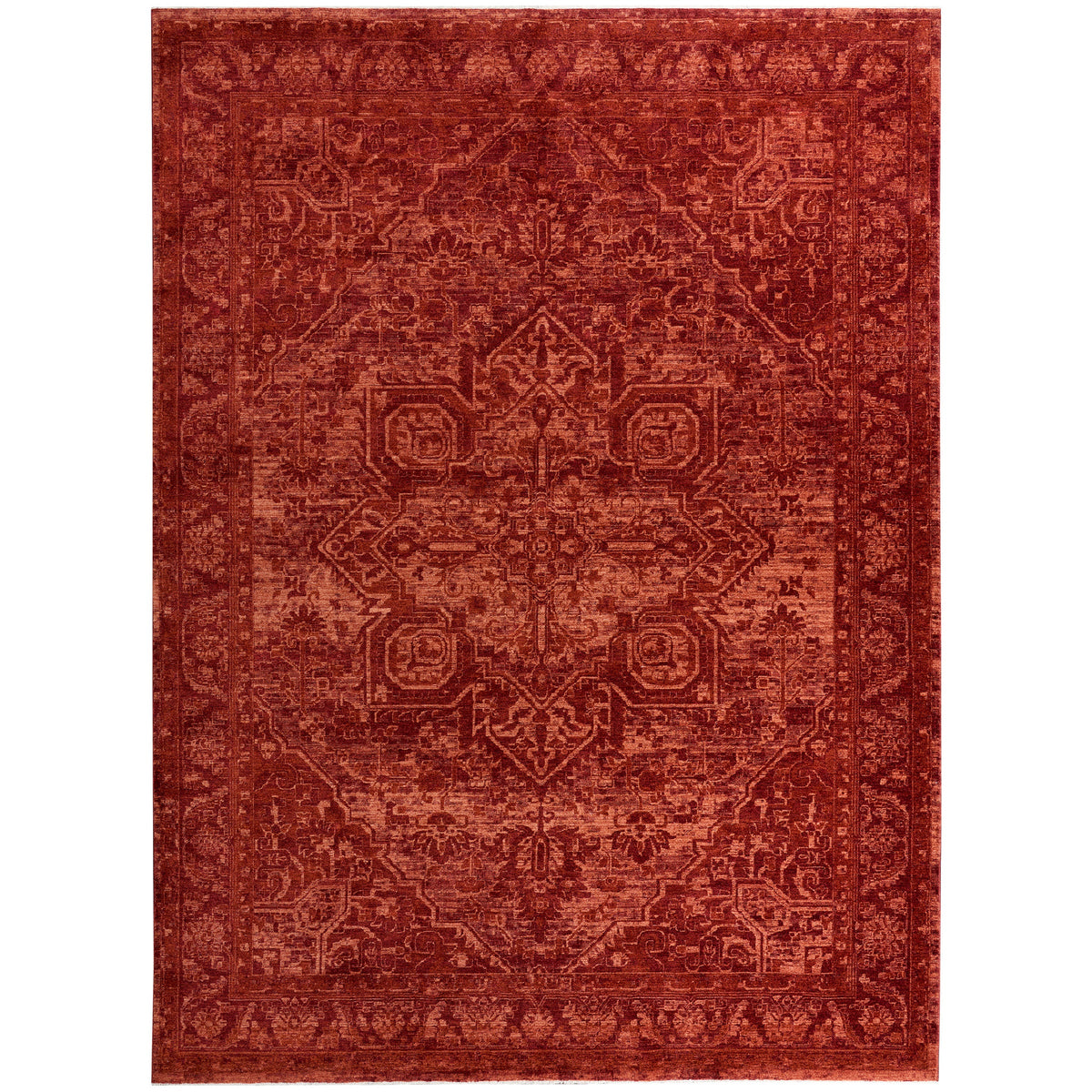Nourison Pure Home Area Rug, Garnet, 9’ x 12’