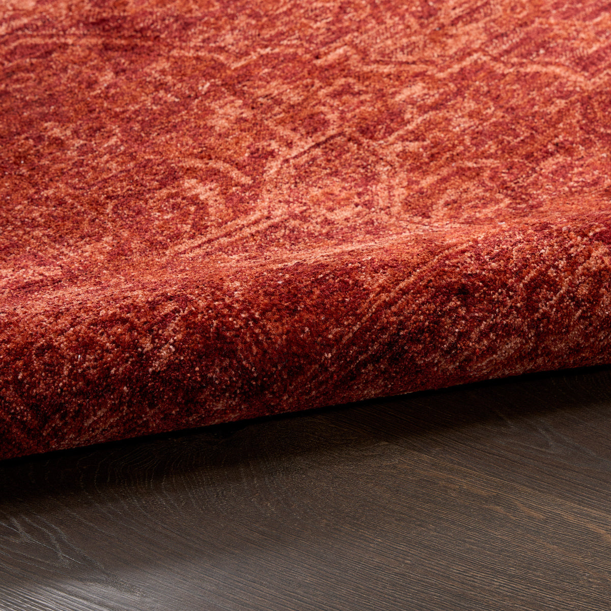 Nourison Pure Home Area Rug, Garnet, 6’ x 9’