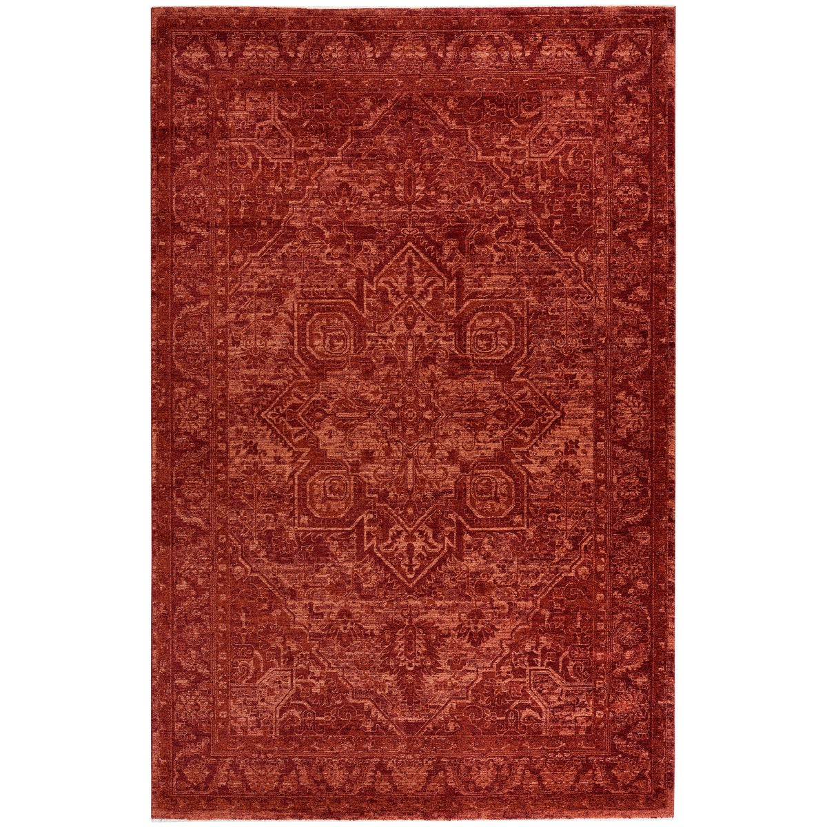 Nourison Pure Home Area Rug, Garnet, 6’ x 9’