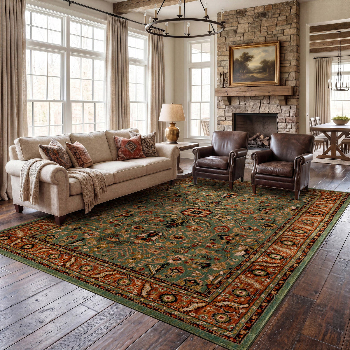 Mohawk Home Spice Market Area Rug, Mariah Aquamarine, 9' x 13'