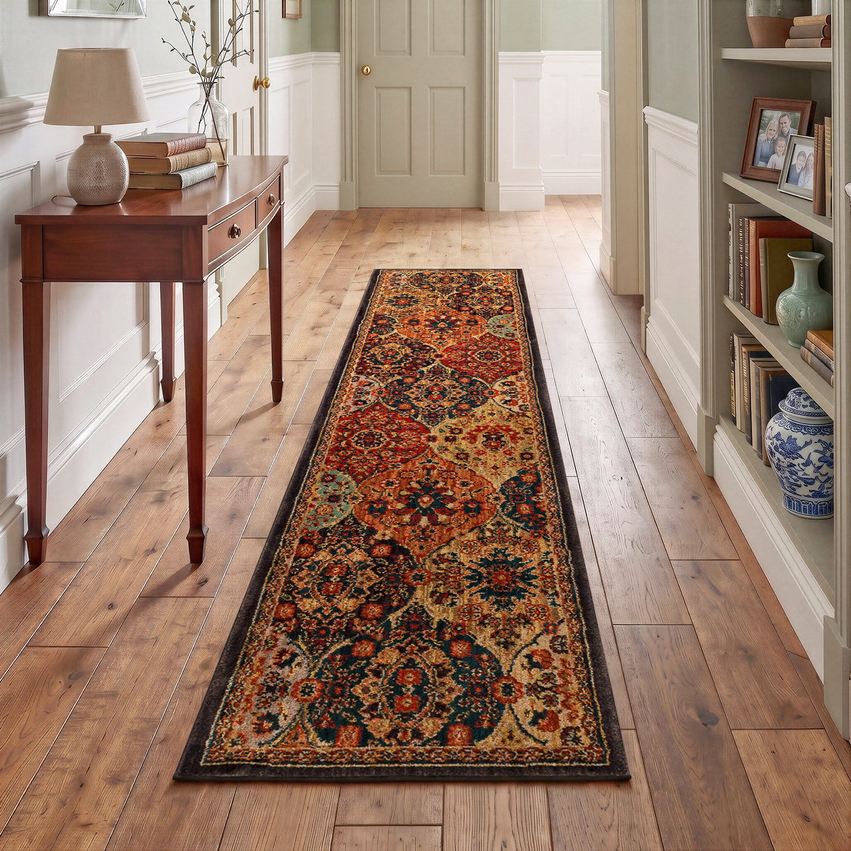 Mohawk Home Spice Market Runner Rug, Panel Sapphire, 2' x 8'