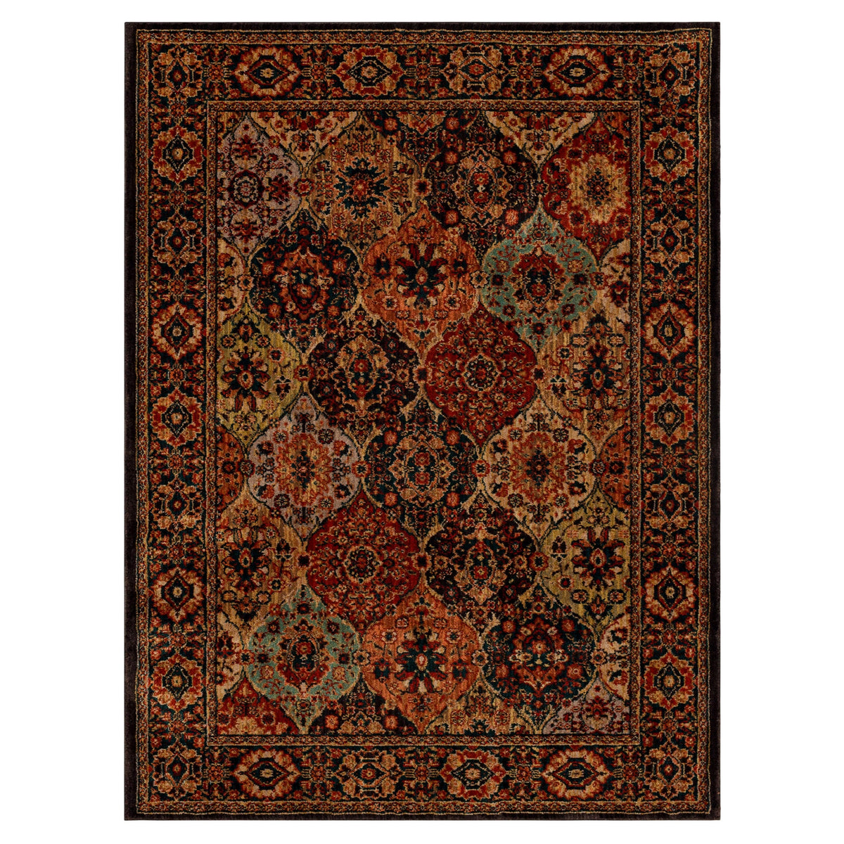 Mohawk Home Spice Market Area Rug, Panel Sapphire, 5'3" x 7'