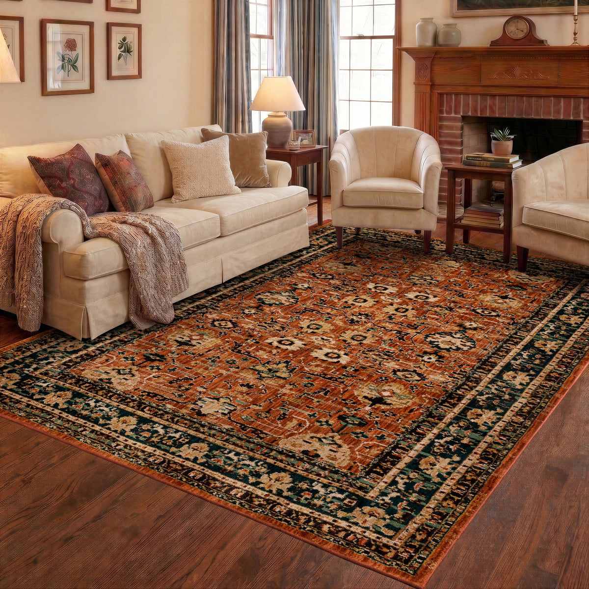 Mohawk Home Spice Market Area Rug, Zahara Spice, 7'10" x 10'