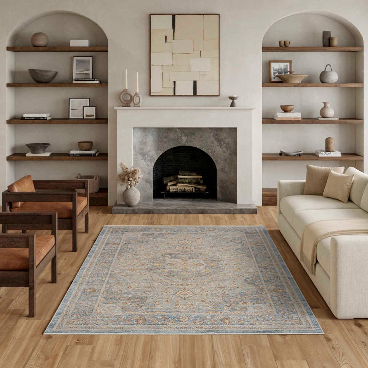 Nourison Argon Area Rug, Tide, 7’10” x 10’2”