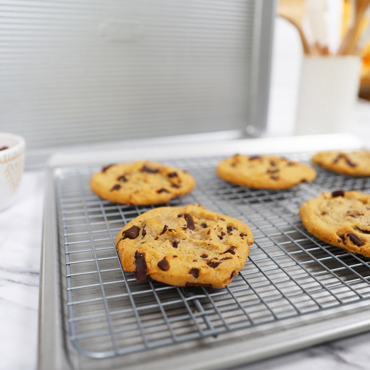 USA Pan Half Sheet, Cookie Sheet & Cooling Rack Set