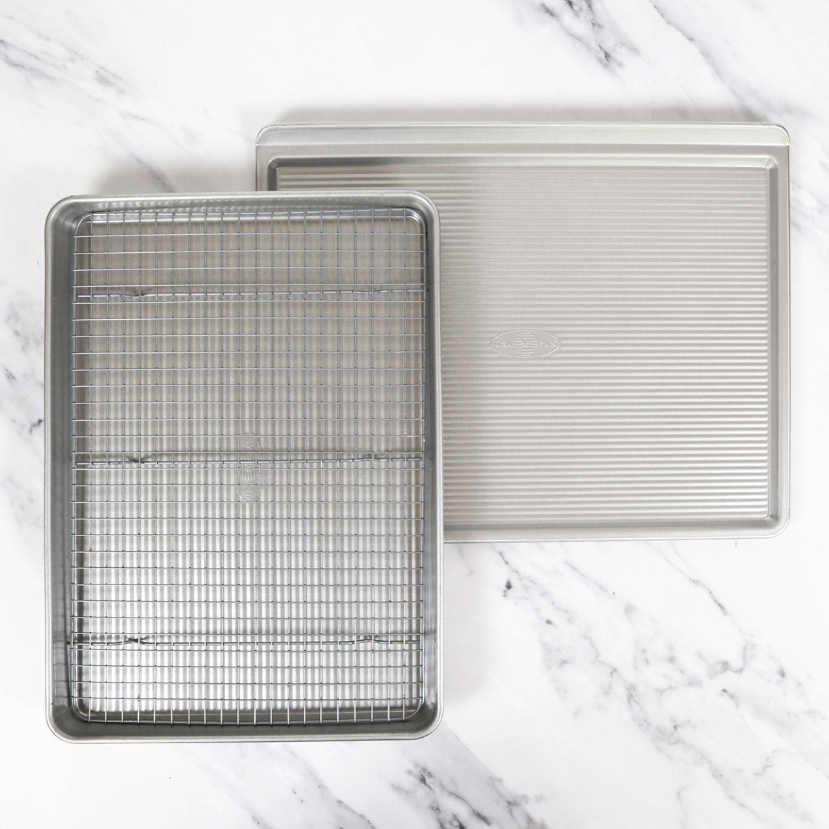 USA Pan Half Sheet, Cookie Sheet & Cooling Rack Set