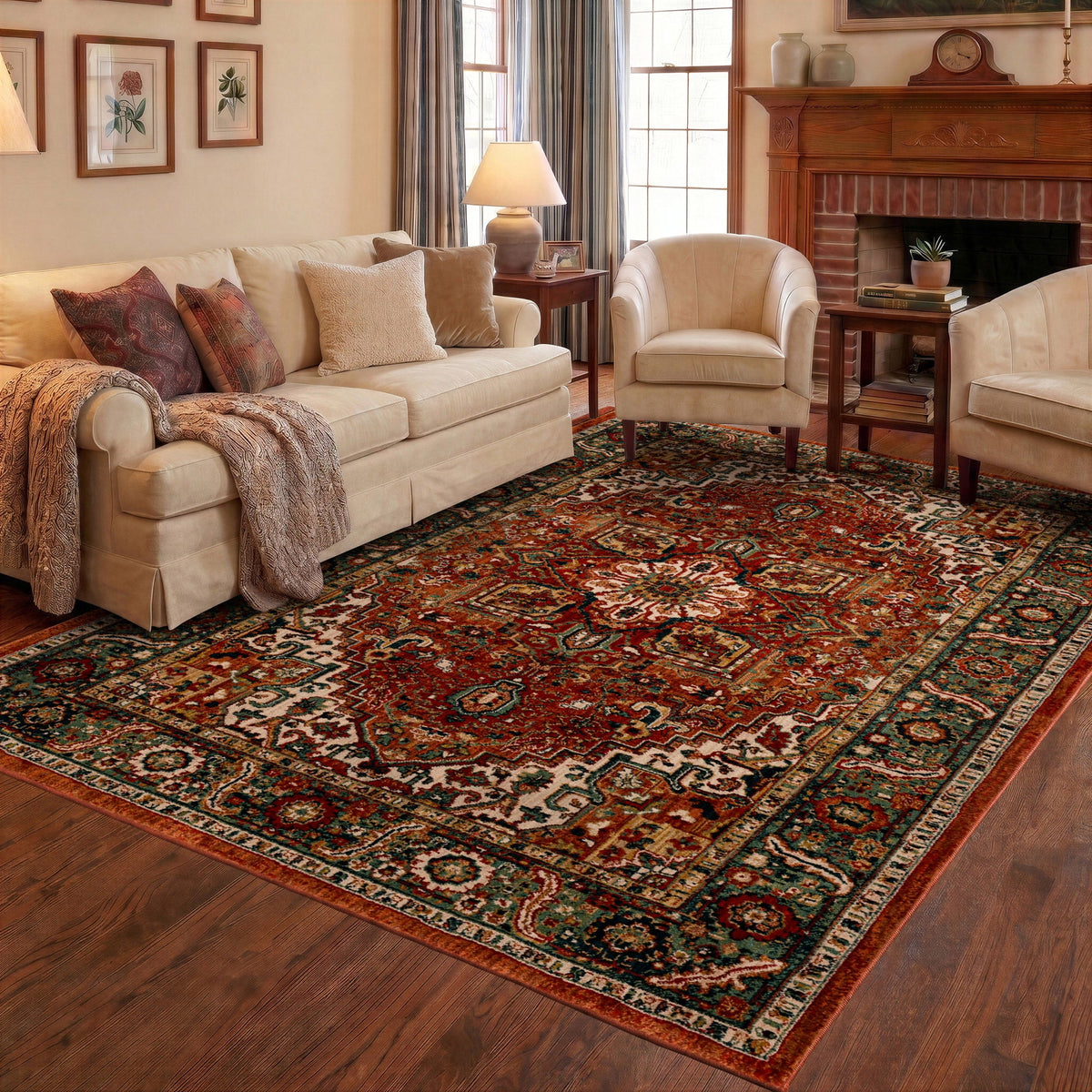 Mohawk Home Spice Market Area Rug, Saffron Spice, 7'10" x 10'