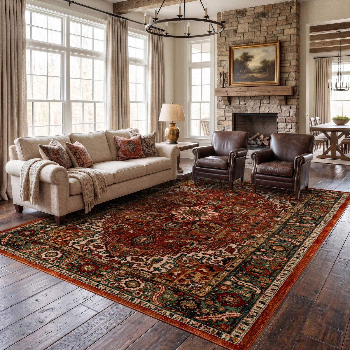 Mohawk Home Spice Market Area Rug, Saffron Spice, 9' x 13'