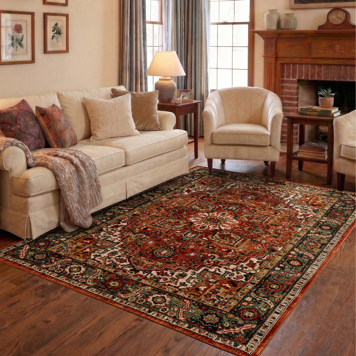 Mohawk Home Spice Market Area Rug, Saffron Spice, 5'3" x 7'