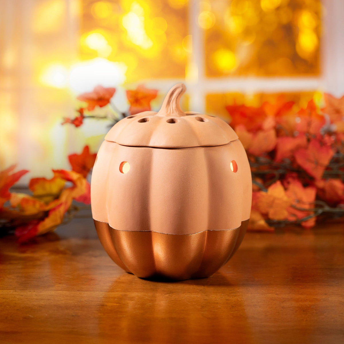 ScentSationals Pumpkin Wax Warmer with Scented Wax, 4-piece