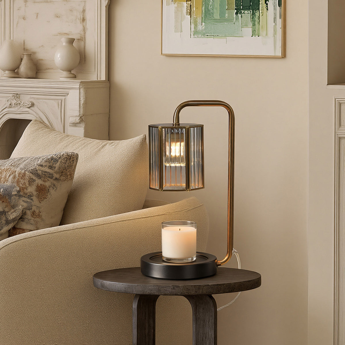 StyleCraft Clear Glass Shade Candle Warmer