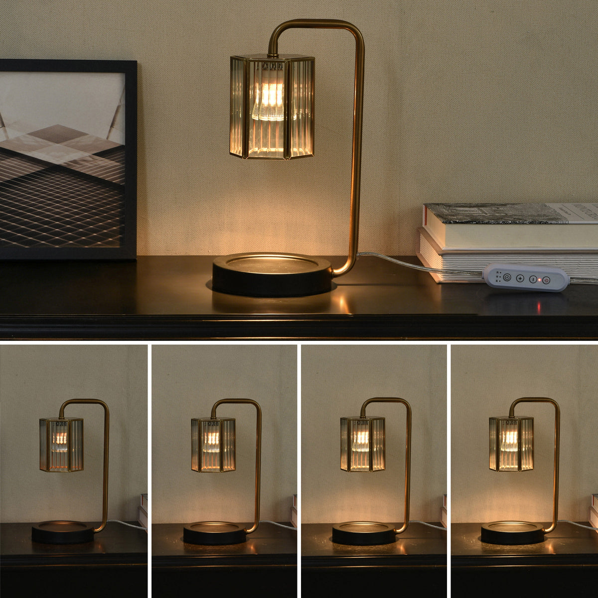 StyleCraft Clear Glass Shade Candle Warmer