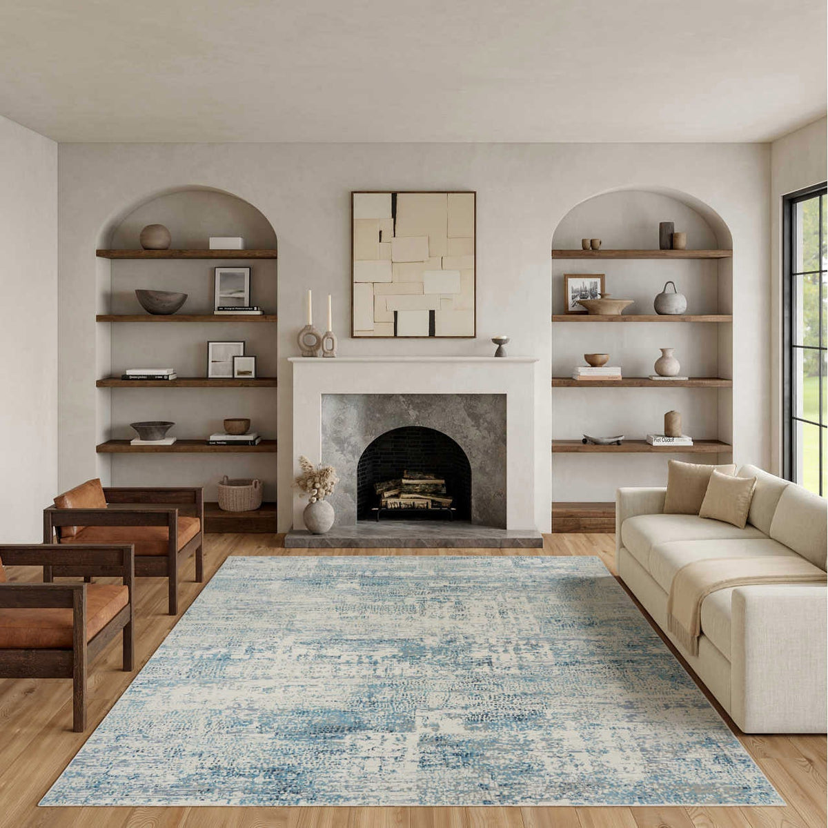 Nourison Summit Area Rug, Twilight Blue, 9’ x 12’
