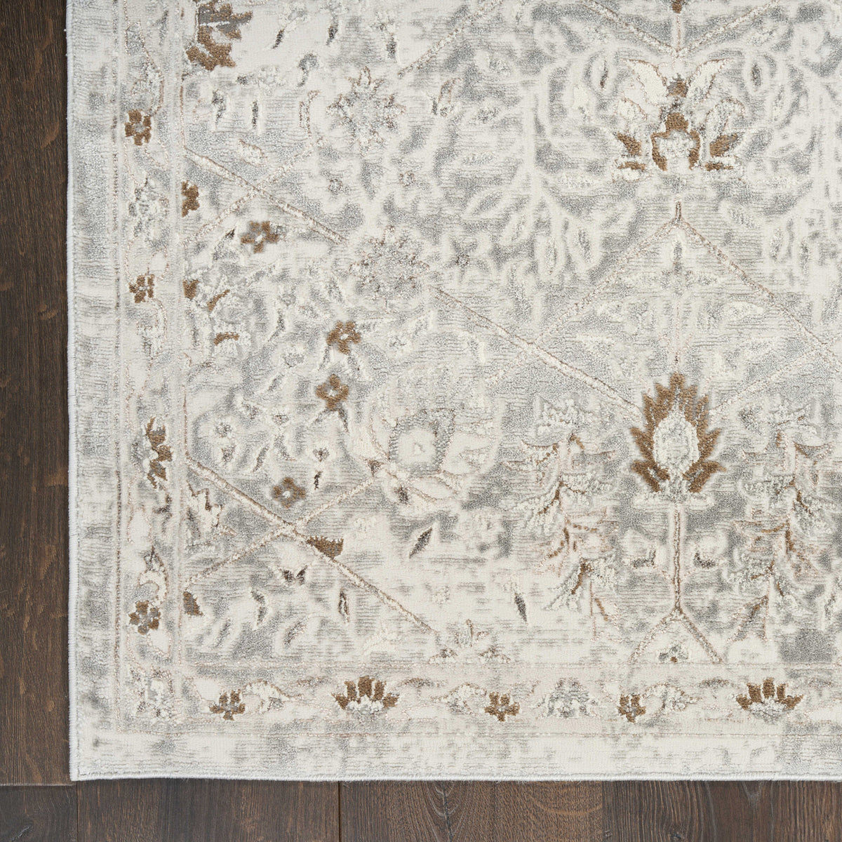 Nourison Summit Area Rug, Stone Gray, 5’3” x 7’3”