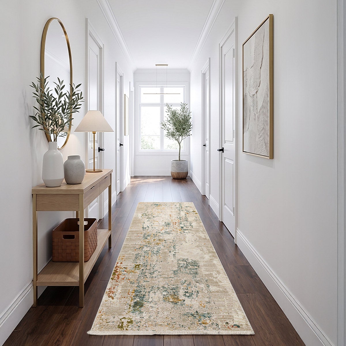 Mohawk Home Memento Runner Rug, Atmore Cream, 2’ x 5’3”