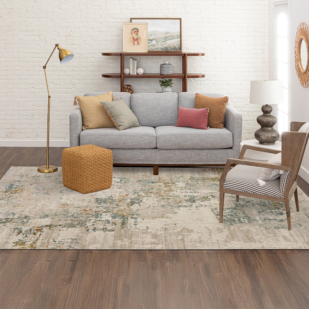 Mohawk Home Memento Area Rug, Atmore Cream, 8’ x 10’
