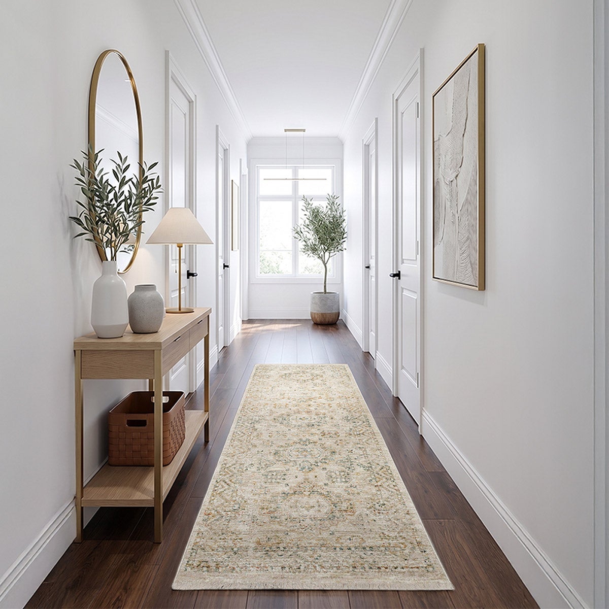 Mohawk Home Memento Runner Rug, Lynette Ivory, 2’ x 5’3”