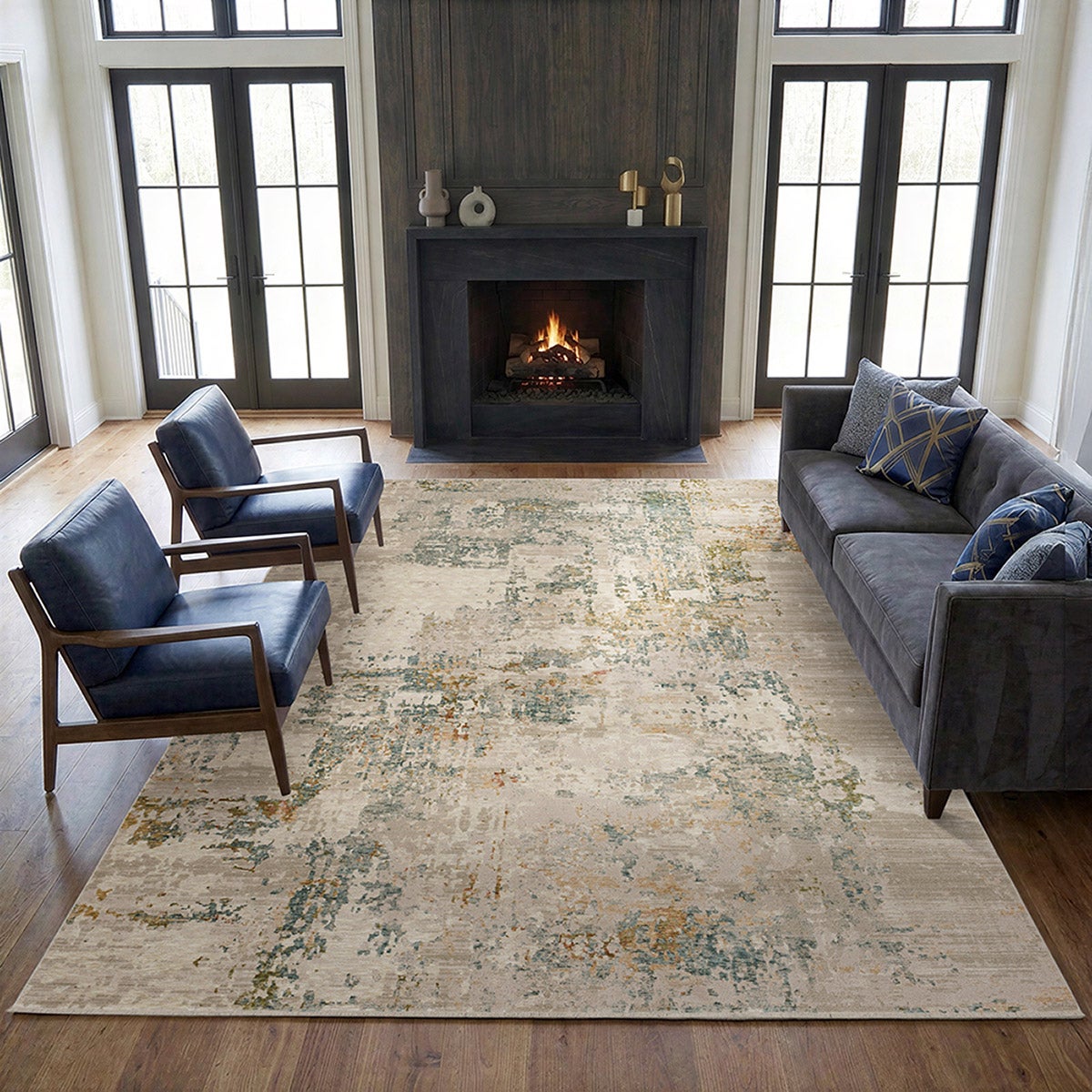 Mohawk Home Memento Area Rug, Atmore Cream, 9’ x 12’11”