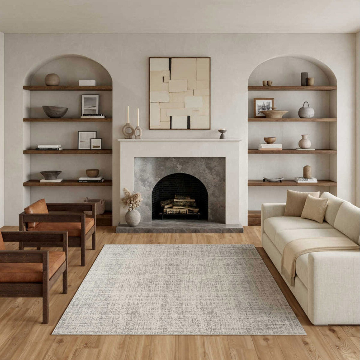 Nourison Summit Area Rug, Granite Gray, 7’10” x 9’10”